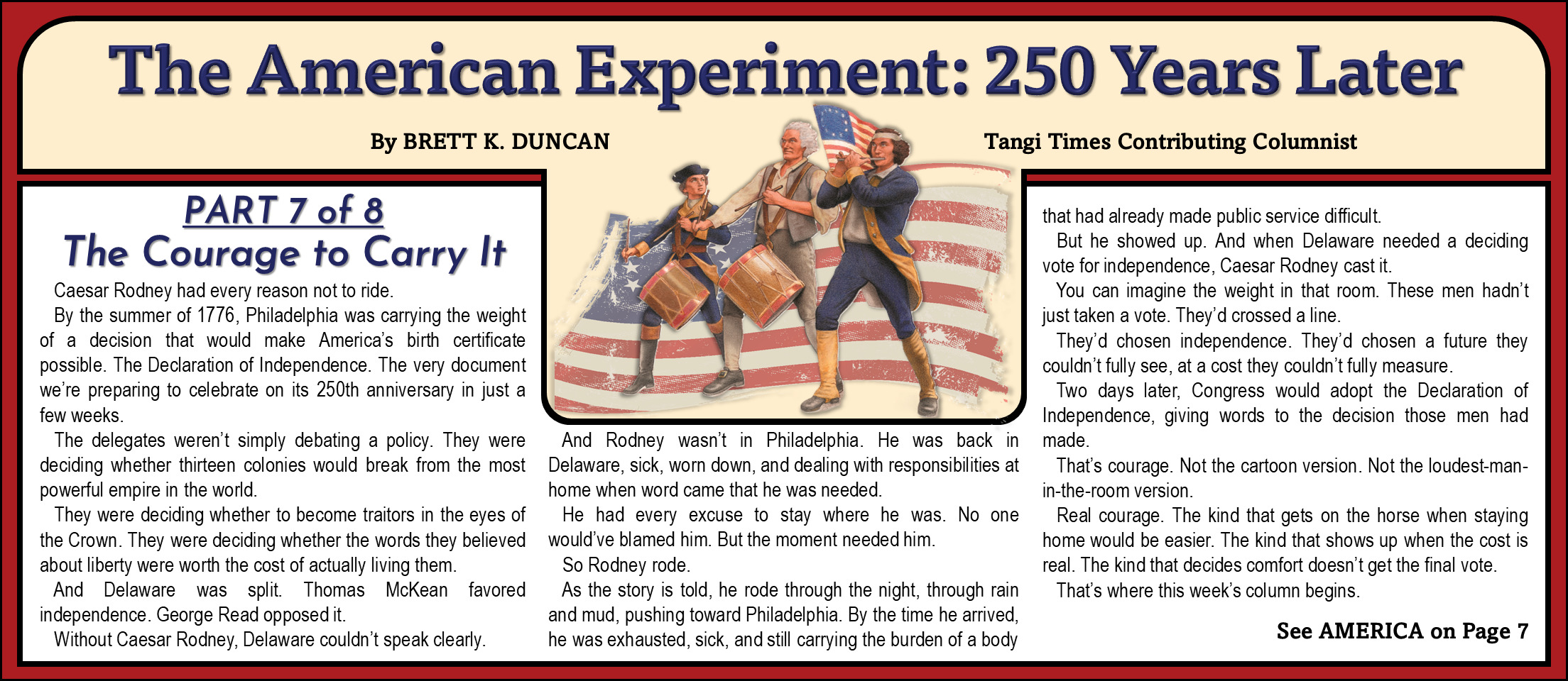 The American Experiment: 250 Years Later