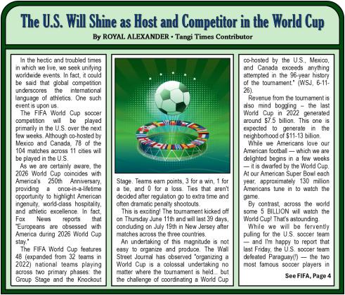 The U.S. Will Shine as Host and Competitor in the World Cup