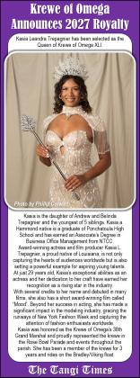 Krewe of Omega Announces 2027 Royalty