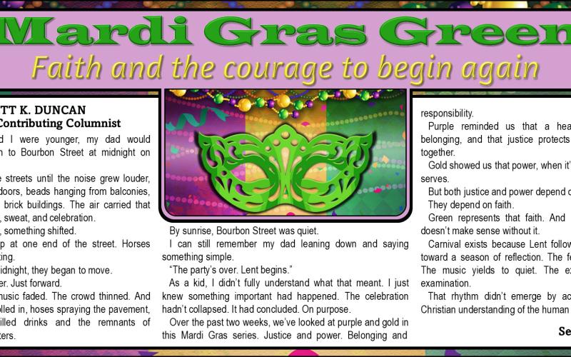 Mardi Gras Green