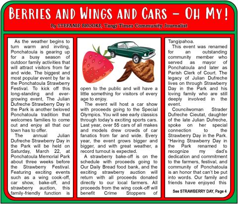 Berries and Wings and Cars - Oh My!