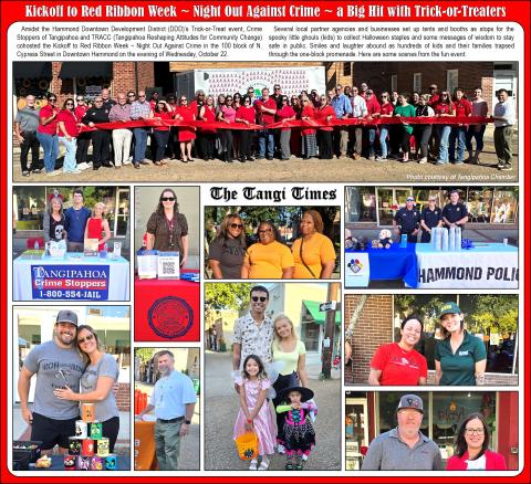 Kickoff  to Red Ribbon Week ~ Night Out Against Crime ~ a Big Hit with Trick-or-Treaters