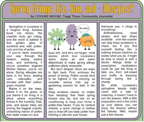 Spring Brings Life, Sun, and -Allergies?