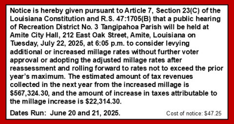 Public Notice