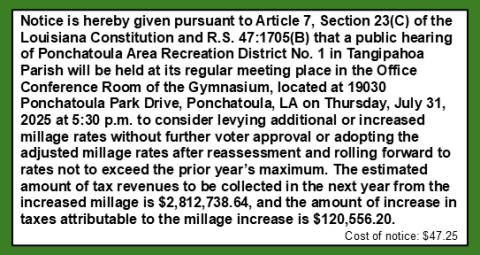 Public Notice