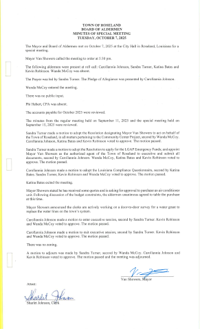 Roseland Minutes p1