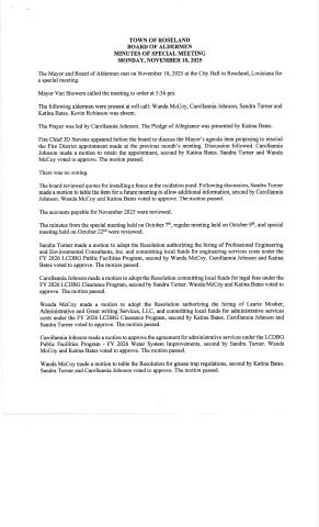 Roseland Minutes p1
