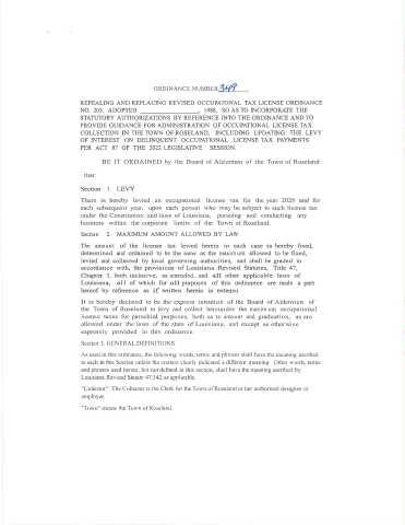 Ord. #349 pg 1