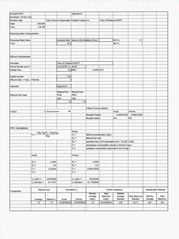 Roseland, La. Permit No.   LA0100790 pg48