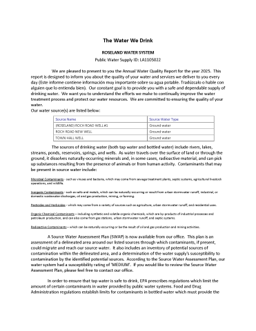 Roseland Water System pg1