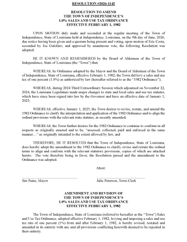 Resolution #2026-1142 pg1