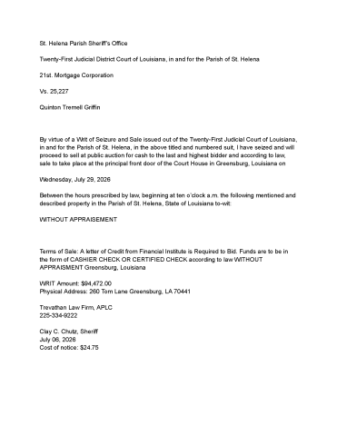 St. Helena Sheriffs Sale pg1