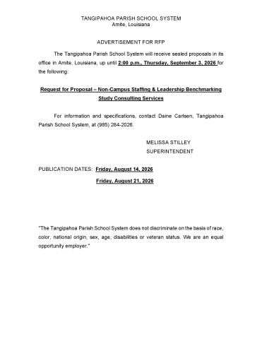 TPSS Non Campus Staffing Study
