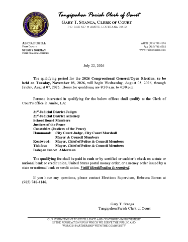 Qualifying Dates