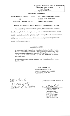 Gwen S. Arceneaux Succession