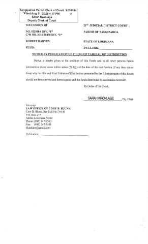 Robert Harvey Succession