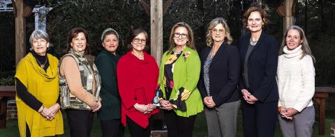 Ponchatoula Chamber 2024 board members, from left: Becky Burt; Dawn Chiasson; Tricia Nicholas, Secretary; Marge Haas, Treasurer; Carlene Melton, President; Tonya Aiken, Vice President; Beth Sheridan Richard; Amber Narro (Photo courtesy of Phillip Colwart Photography)