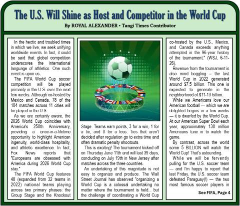 The U.S. Will Shine as Host and Competitor in the World Cup