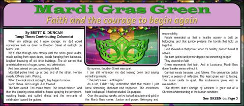Mardi Gras Green