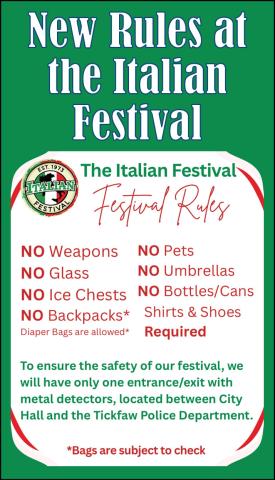 New Rules at the Italian Festival