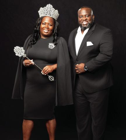 Krewe of Omega XXXIX Queen Keysha Robinson and King Jeremy Robinson