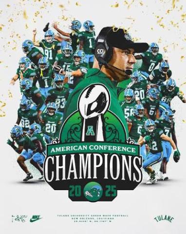 The Green Wave are American Conference Champions