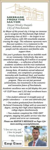 MESSAGE FROM THE MAYOR