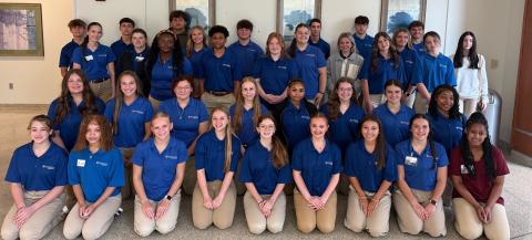 North Oaks Welcomes 46 Teens as Junior Volunteers for the Summer