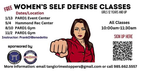 Free Women’s Self-Defense Class at PARD