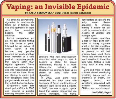 Vaping: an Invisible Epidemic