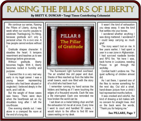 RAISING THE PILLARS OF LIBERTY
