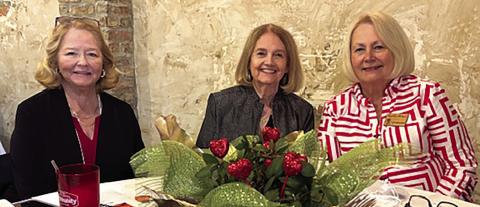 Gardenettes Mary Hirsch, Cynthia Cummer, and Kathy Bruce were among the over 50 gardeners attending the annual Tangipahoa Joint Garden Club meeting held at Joe's Italian Ristorante on February 12. (Courtesy Photo)
