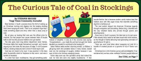 The Curious Tale of Coal in Stockings