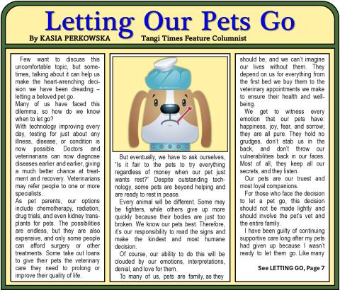 Letting Our Pets Go
