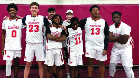 (Courtesy Photo) Back row, from left: Raymond Solis, Jackson Peed Front row, from left: Lathan Patterson, Zane Ferguson, Don’Trae Dunn, Lonnie Williams, Dallas Lowe, Zacharia Keith