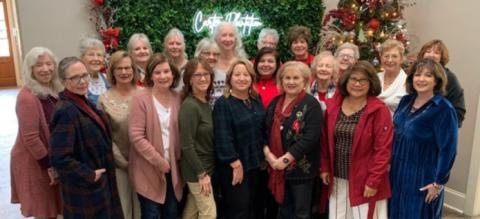 L to R: Jamie McDonald, Carla VanVrancken, Beverly Webre, Gwen Domiano, Millie Meyers, Cathy Vilardo, Jean Johnson, Sharon Miano, Lucie Hanewinkel, Jean Hebert, Julie Desselles, Gloria Messenger, Sue Nelson, Pam Villagran, Karen Bankston, Kathleen Hayman, Cecilia Miller, Maureen Felder, Donna Bouterie, Susan Melancon, Guest Gail Calderone (Courtesy Photo)