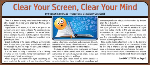 Clear Your Screen, Clear Your mind