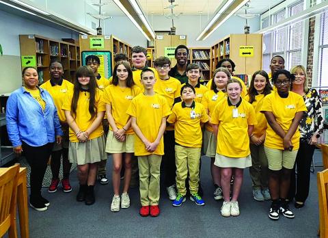 Students at Ponchatoula Junior High School were recognized as “Prized Pirates” this quarter for being accountable in their school community. Winners received Prized Pirate tshirts, snacks, and a certificate for their efforts in outstanding character.