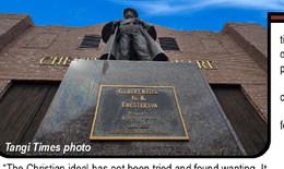 Why is a Statue of G K Chesterton in Ponchatoula?