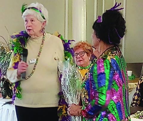 Margaret Bailey received the Louisiana Garden Club Federation Inc. Circle of Roses award from Gardenette president Vicky Fannaly at the Tangipahoa Joint Garden Club annual meeting hosted by the Hammond Garden Club February 7 at Oak Knoll Country Club.