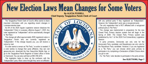 New Election Laws Mean Changes for Some Voters