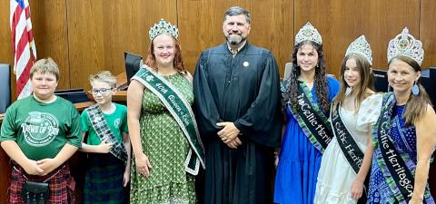 Hammond City Court Hosts Krewe of Erin