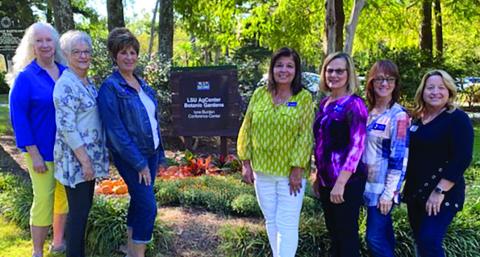 L to R: Jean Hebert, Sue Nelson, Betty Bankston, Gloria Messenger, Gwen Domiano, Sharon Miano, Julie Desselles (Courtesy Photo)