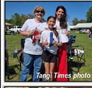 At left, three generations of Dufreche ladies placed in the bake-off at the Julian Dufreche Strawberry Day in the Park. From left, Janet Dufreche won 2nd place in cakes; Lena DePaula won 1st place in the 6th-8th grade competition; and Julianna DePaula won 3rd place in cakes.