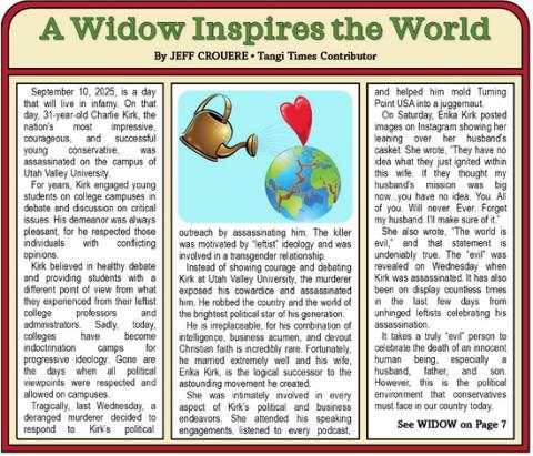 A Widow Inspires the World