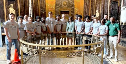 PHS Basketball Team at the State Capitol