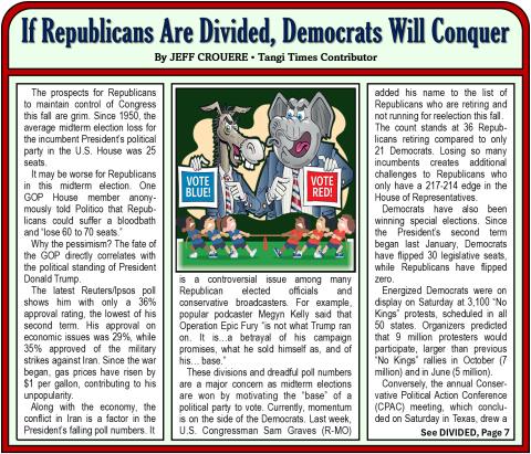 If Republicans Are Divided, Democrats Will Conquer