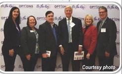Pictured From Left to Right: State Representative Kim Coates, Carrie Mercke, OPTIONS President and CEO, State Representative Nicholas Muscarello, Gary Gambel, Event Sponsor, Sarah Mitchell, OPTIONS Board Chair and State Senator Bill Wheat.