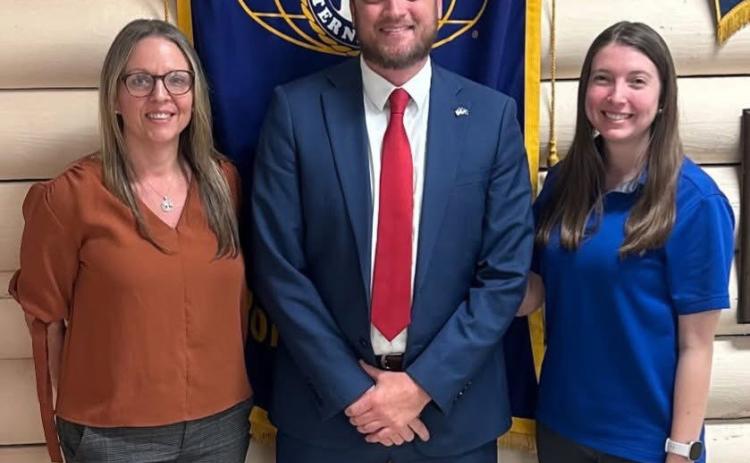 Left to right: Kiwanis President Amanda Dubois Thompson, Assistant DA Taylor Anthony, Kiwanis Treasurer Stephanie Stafford LaFleur (Courtesy photo)