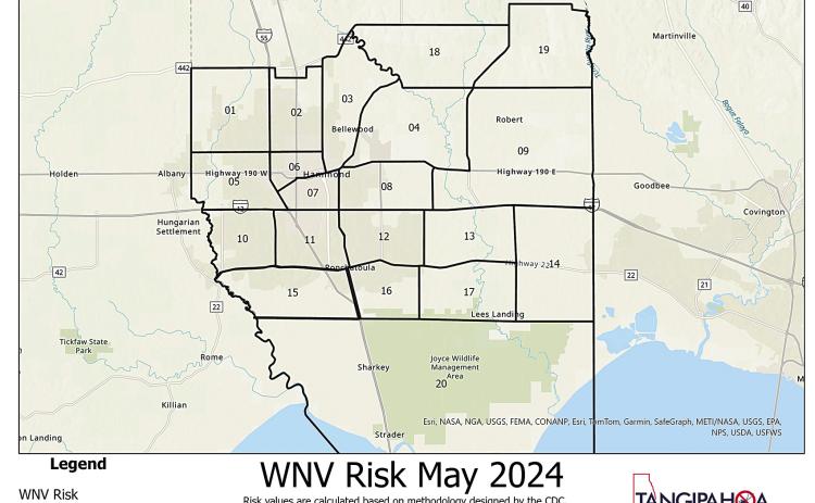 Tangi Mosquito Abatement to Release WNV Maps
